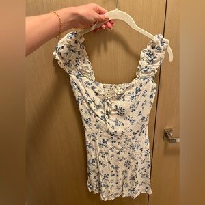 Reformation floral mini dress